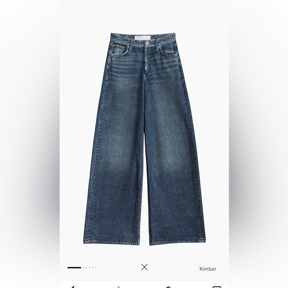 NWT! Rag & Bone Miramar Sophie Wide-Leg Jeans in Kimber - size 23